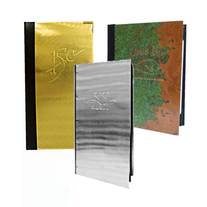 Metal Menu Covers | Menu Shoppe