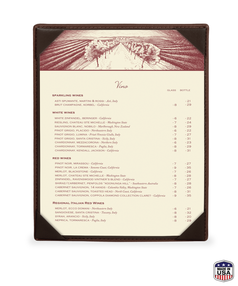 Single menu калина 2