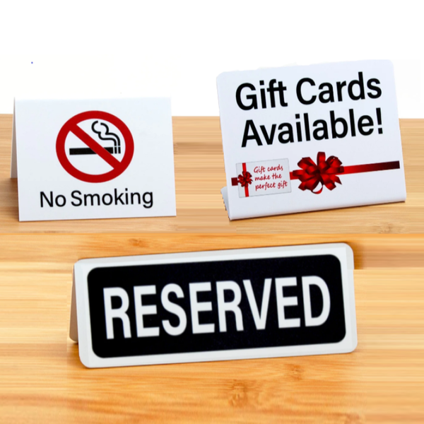 CLEARANCE -  75% OFF<br>Table & Counter Signs image