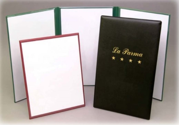 Pad 'n Seal Menu Covers<br>with Clear Inside Pockets<br>Affordable Quality! image