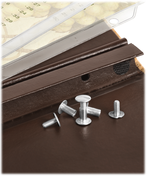 Screws and Posts for Wine Lists and Menu Covers