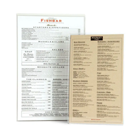 Image Crystal Clear EXTRA RIGID Menu Covers<br>Heat-Sealed