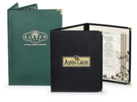 Image Dynasty<br>Fine Dining Menu Covers<br>with Clear Pockets