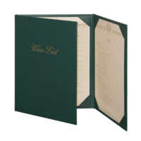 Image Triple Continuous Summit Linen Menu Covers (Three View)