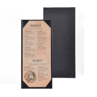 Image CLEARANCE - 4.25in x 11in Casebound Leatherette Holders - Single