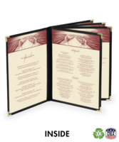 Image Deluxe Cafe Ten-View Booklet Menu Covers (Style #1360)