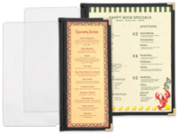 Image Add-A-Page Cafe Menu Pockets<br>Expand Your Cafe Covers!